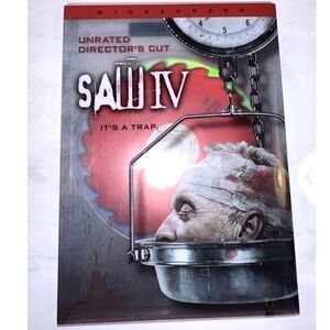 Saw IV DVD Unrated‎ Director's Cut Widescreen 2007 Lionsgate Horror Movie